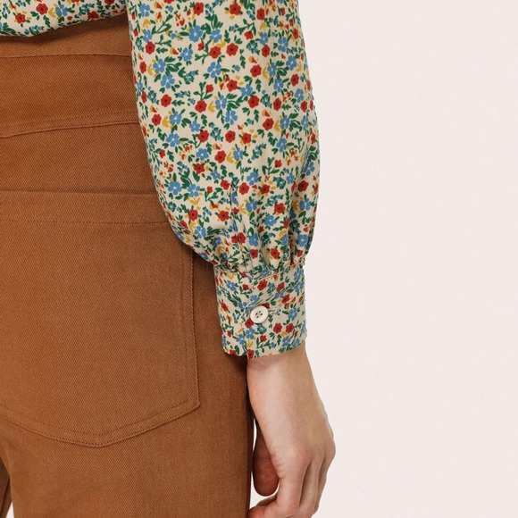 Cider Floral Button Down Blouse Size XS - Picture 4 of 9